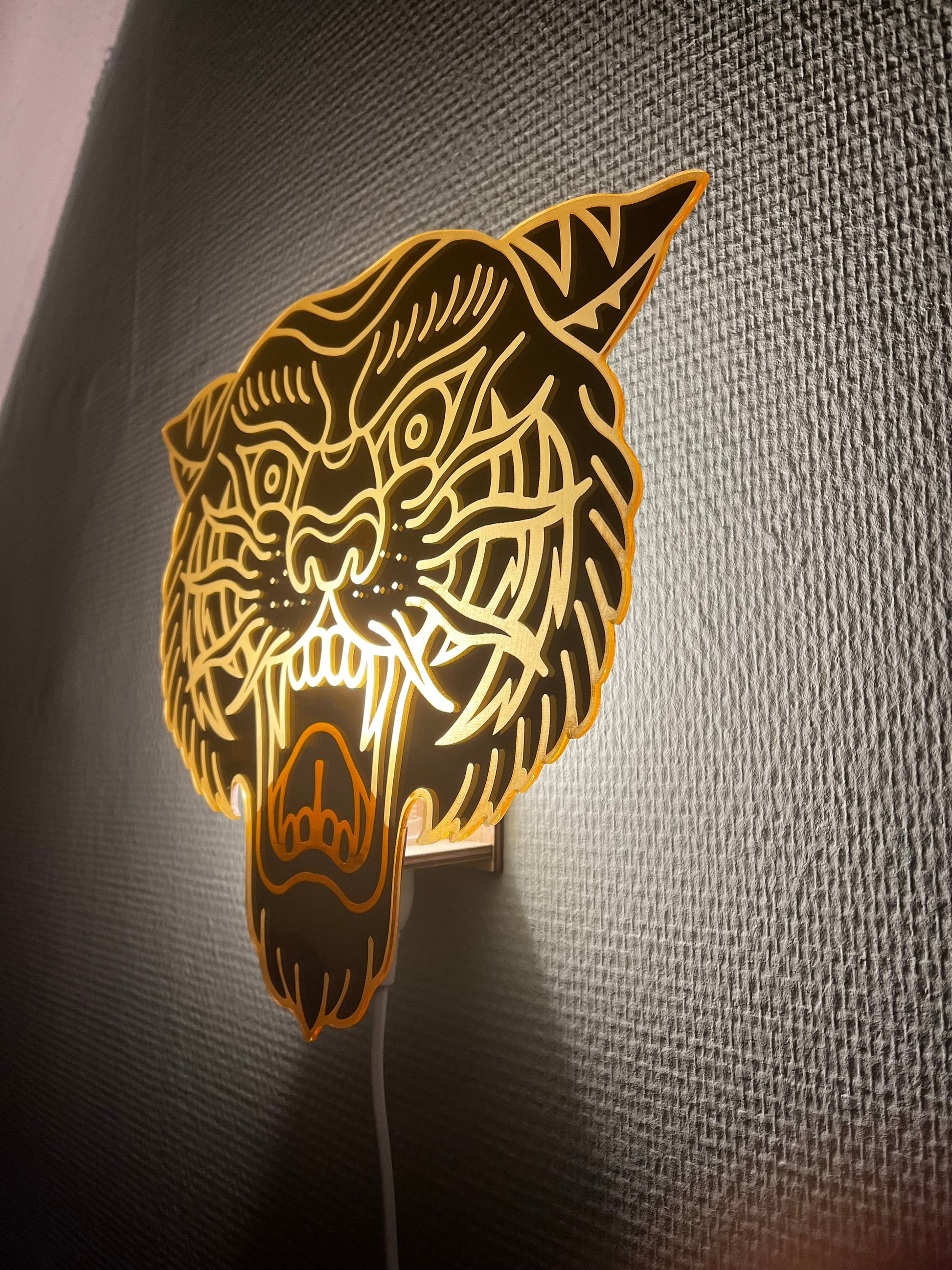 Tattoo Tiger Lamp "Way of the Tiger" | Tattoo Decor