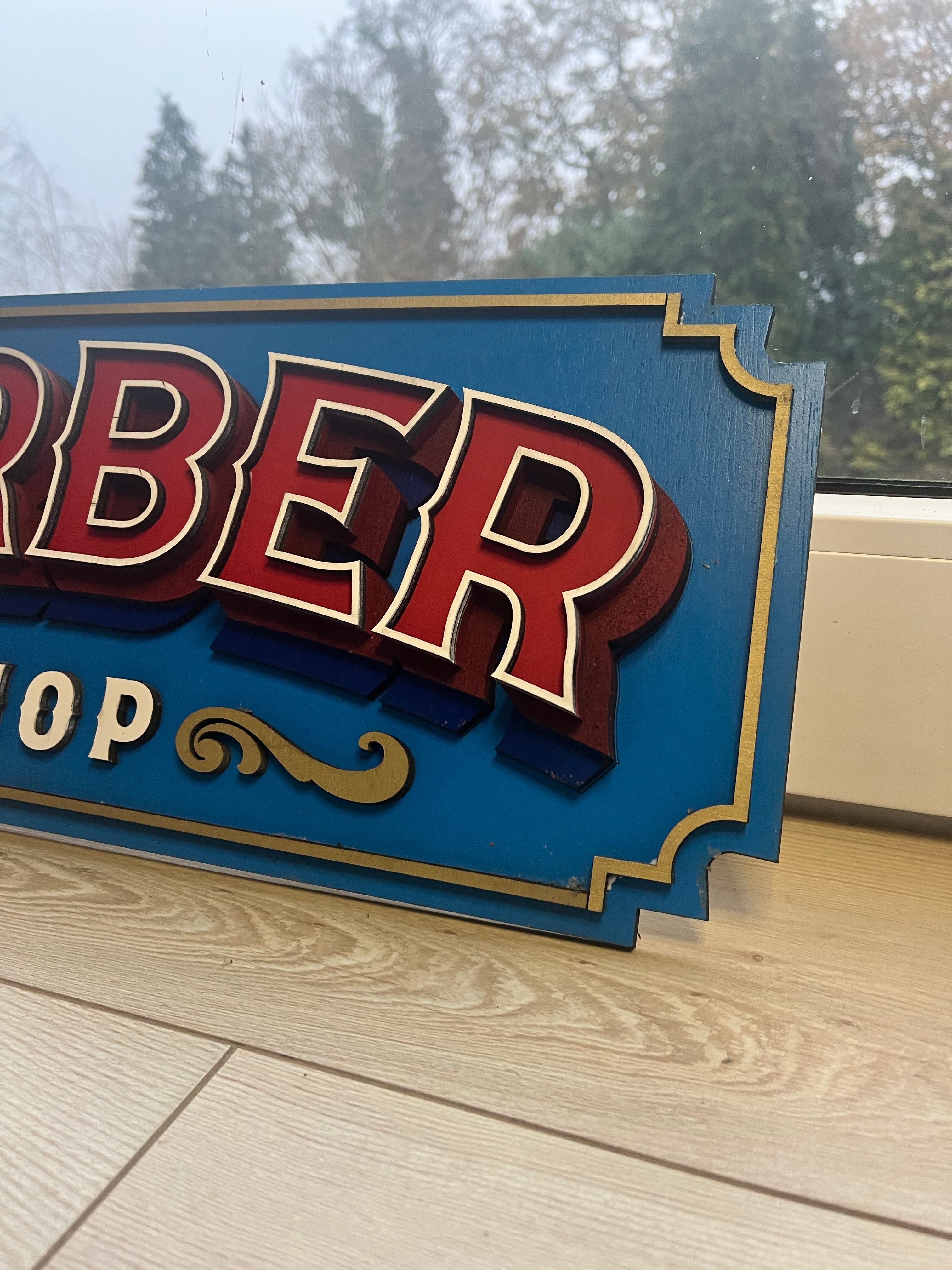 Eye-Catching Barber Shop Sign: Perfect for Your Business