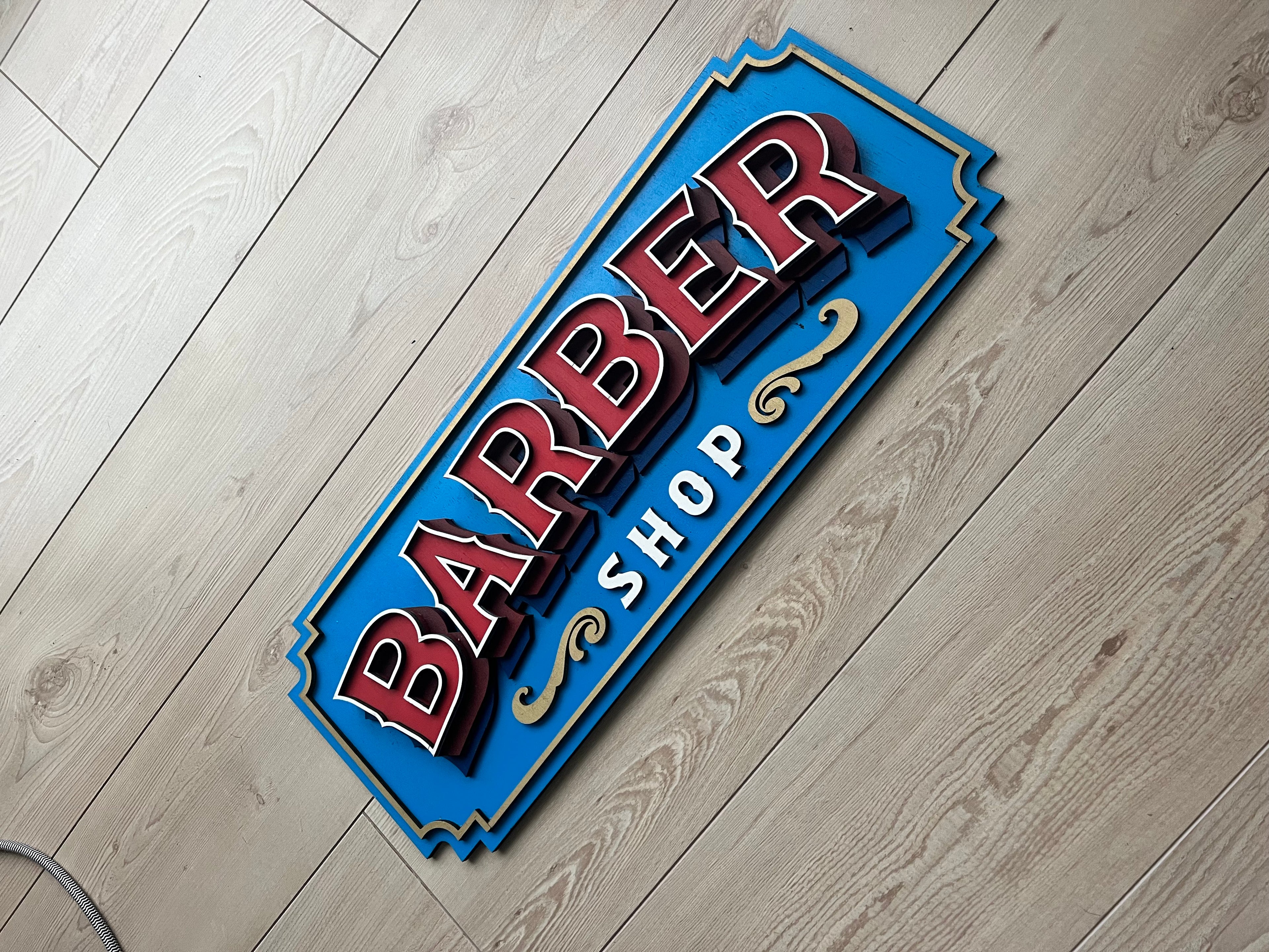 Eye-Catching Barber Shop Sign: Perfect for Your Business
