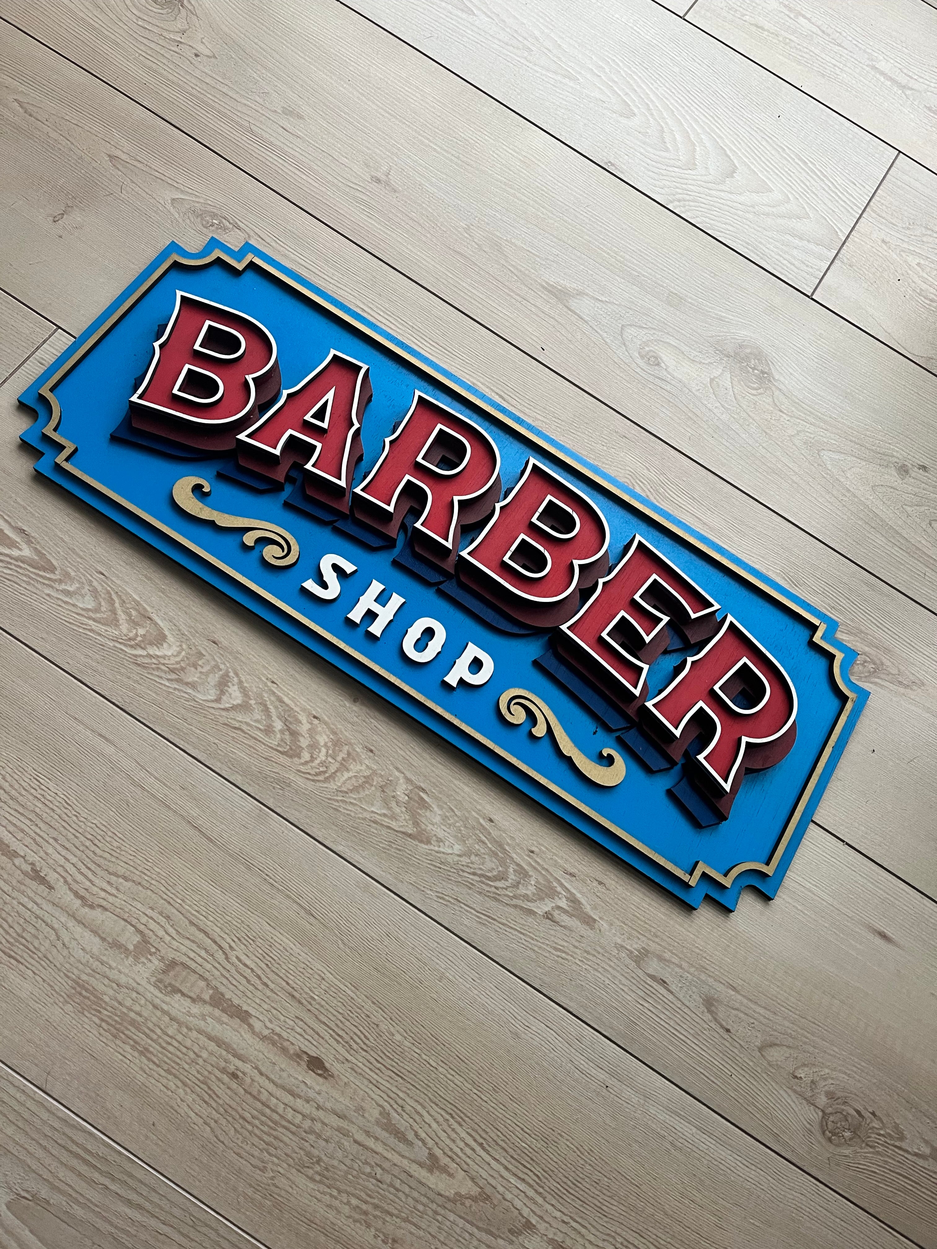 Eye-Catching Barber Shop Sign: Perfect for Your Business