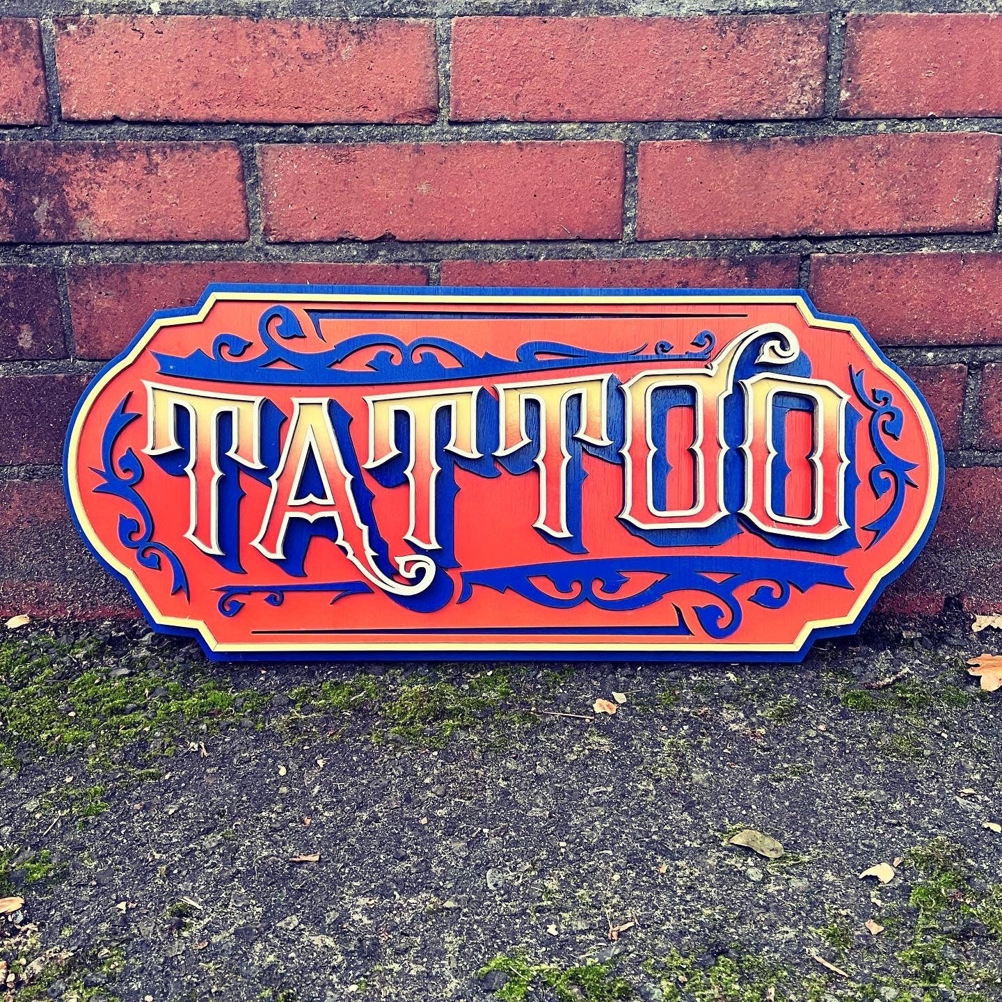 Tattoo Sign | Unique Man Cave Decor, Ideal for Shop Owners & Collectors | Custom Tattoo Art | Laser cut