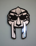 Handmade MF Doom Mirror Mask | Wall Decor | Wall Art | Unique Home Decor | Hip Hop Art | Music Legend Tribute | Statement Piece