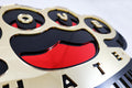 Brass Knuckles Decor LOVE HATE Mirror Golden Red Black– Handcrafted Art Piece - Wall Decor - Wall Art - Unique -