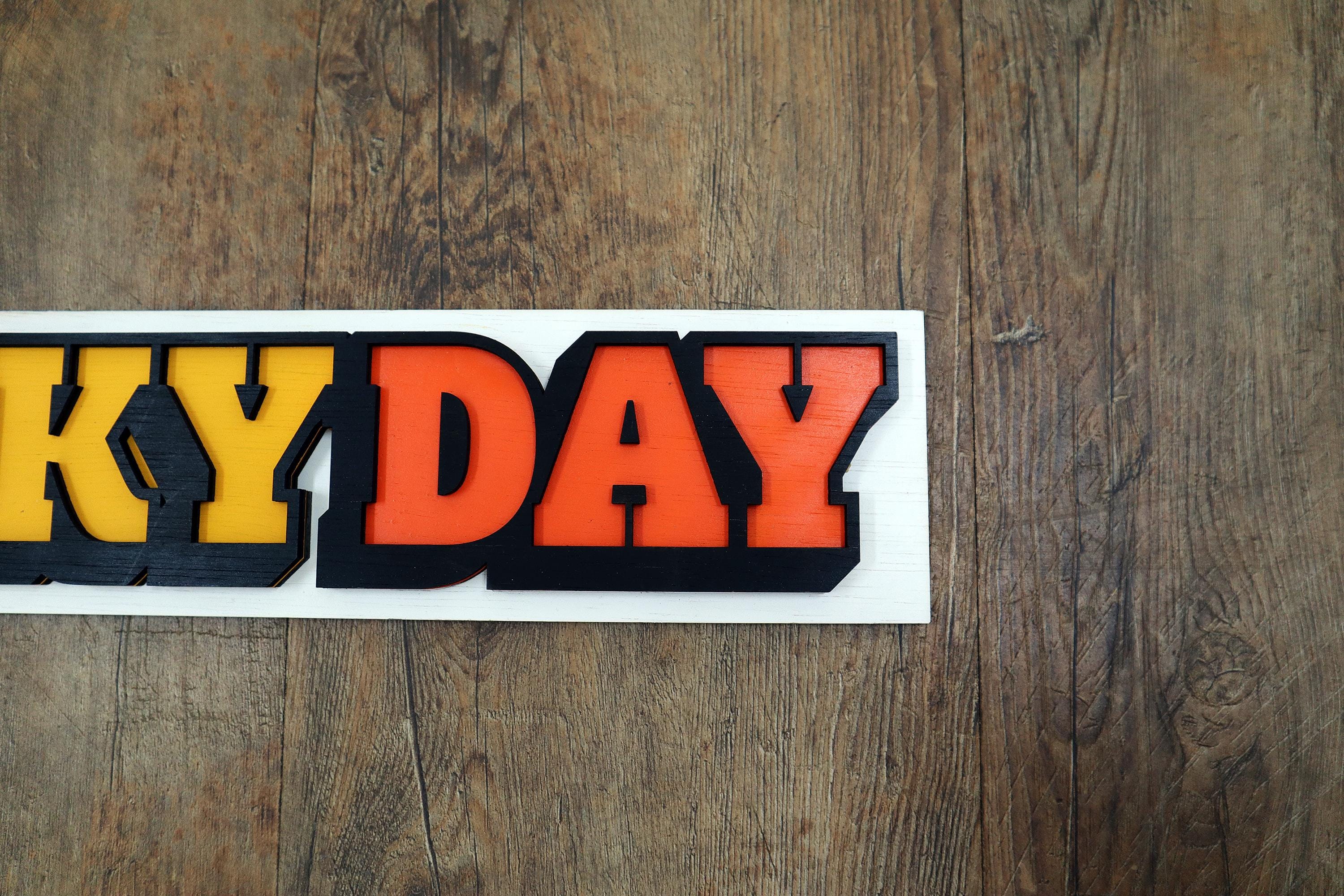 It’s Your Lucky Day Wooden Layered Sign – Original Laser Cut, Hand Painted Wall Art, Made to Order, Handcrafted in the Netherlands