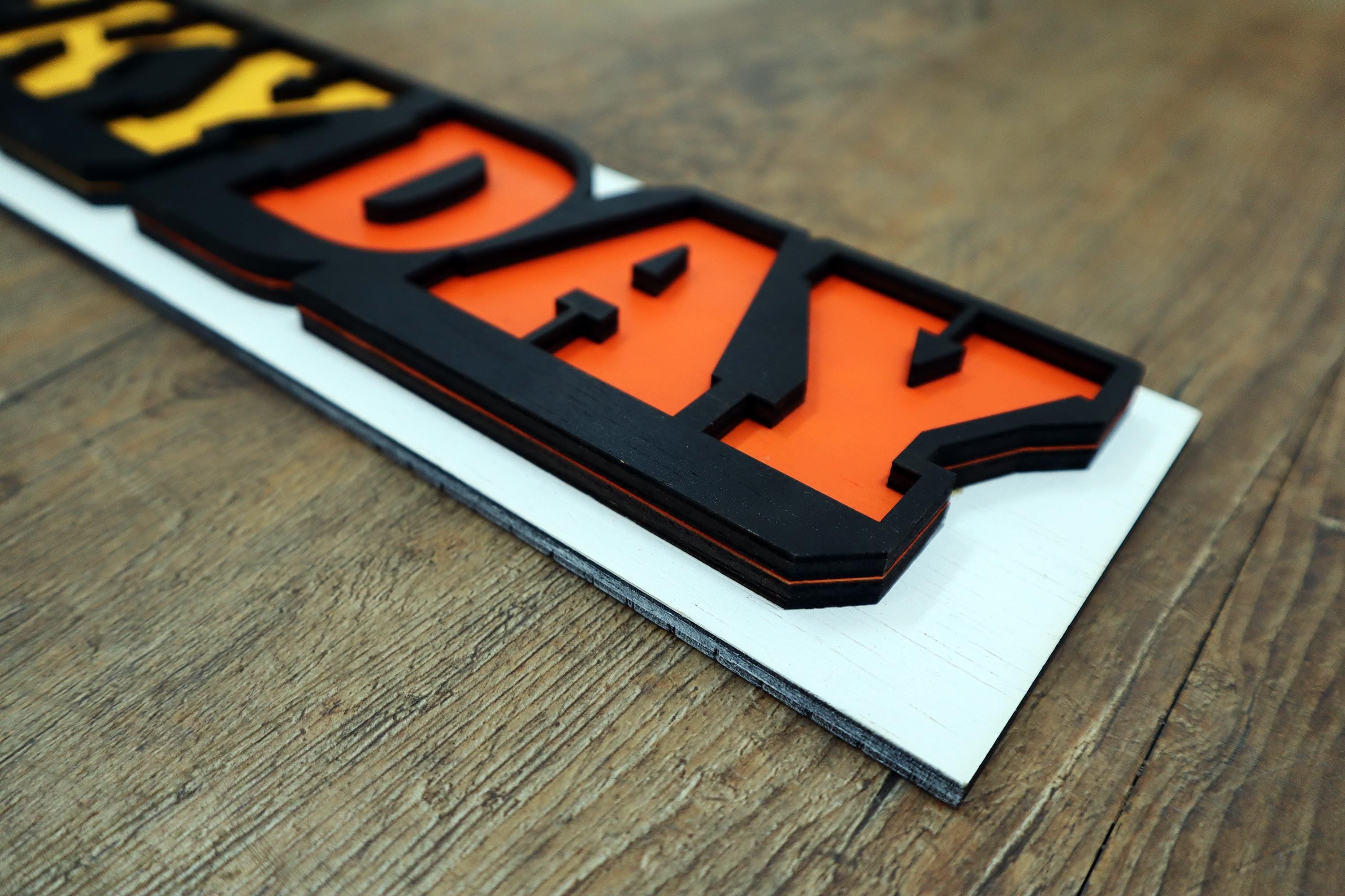 It’s Your Lucky Day Wooden Layered Sign – Original Laser Cut, Hand Painted Wall Art, Made to Order, Handcrafted in the Netherlands