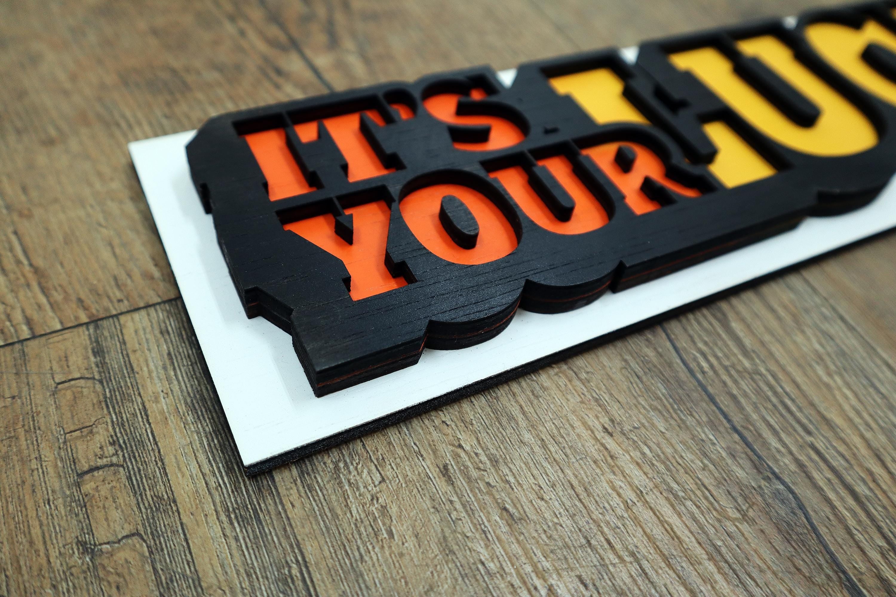 It’s Your Lucky Day Wooden Layered Sign – Original Laser Cut, Hand Painted Wall Art, Made to Order, Handcrafted in the Netherlands